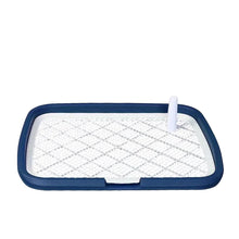 Dog Pee Pad Holder With Removable Net in Blue