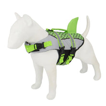 Dog Scales Shark Design Life Vest in Green