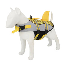Dog Scales Shark Design Life Vest in Yellow