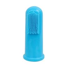 Dog Teeth Cleaning Finger Brush in Style 1 Sky Blue