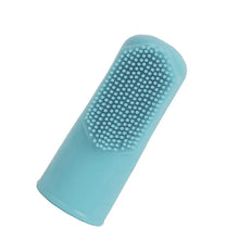 Dog Teeth Cleaning Finger Brush in Style 1 Sky Blue 2