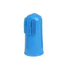 Dog Teeth Cleaning Finger Brush in Style 2 Deep Blue