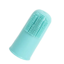 Dog Teeth Cleaning Finger Brush in Style 2 Lake Blue