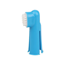 Dog Teeth Cleaning Finger Brush in Style 4 Sky Blue