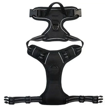 Dogs Reflective Breathable Vest Strap in Black