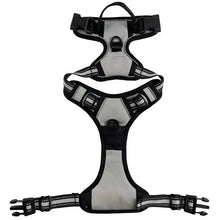 Dogs Reflective Breathable Vest Strap in Grey