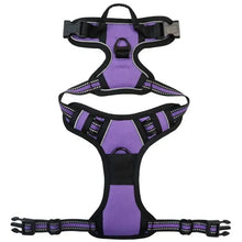 Dogs Reflective Breathable Vest Strap in Purple