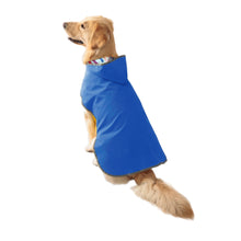 Double-Layer Reversible Raincoat for Dogs in Blue