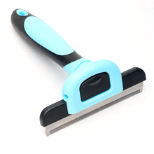Double Sided Pet Grooming Brush in Blue-S