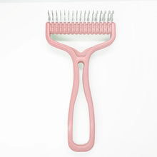 Double-Sided Pet Grooming Brush in Pink