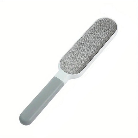 Double-Sided Pet Hair Remover Brush in Grey