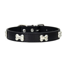 Durable Leather Collars for Pets in Black