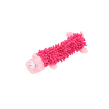 Durable Squeaky Plush Dog Toy for Small Breeds in Rose Pig