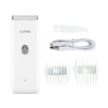 Electric Pet Hair Trimmer in White