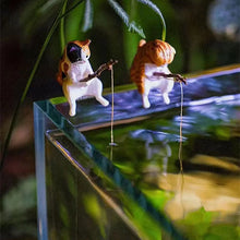 Alternate view of the Fishing Ornament Aquarium Decoration