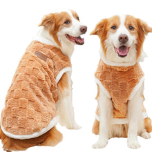 Flannel Winter Dog Sweater in Brown