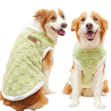 Flannel Winter Dog Sweater in Green