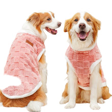 Flannel Winter Dog Sweater in Pink
