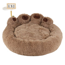 Fluffy Dog Bed in Coffee