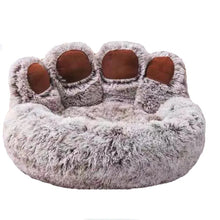 Fluffy Dog Bed in Coffee