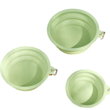 Alternate view of the Foldable Silicone Pet Travel Bowl
