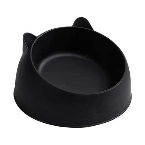 Black animal shaped small pet bowl