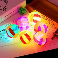 different colors of glowing bouncy ball toy