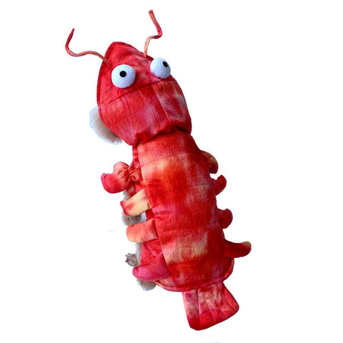 Red lobster pet costume for Halloween