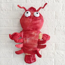 Red lobster pet costume with claws and antennae