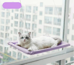 Hanging Window side Hammock for Cats in Purple OPP Bag