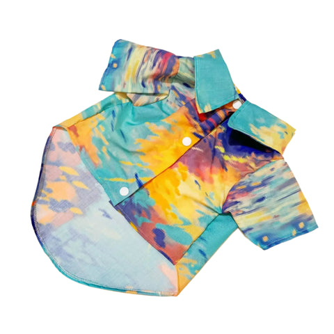 Hawaiian Inspired Beach Wear For Pets in Shirt