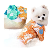 Hawaiian Polo Pet Summer Clothes on a white background