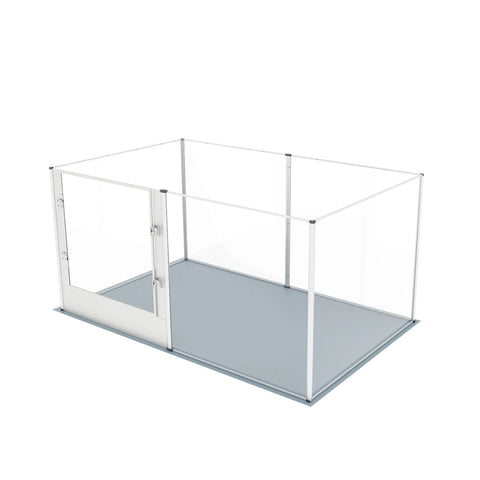 indoor kennel on a white background