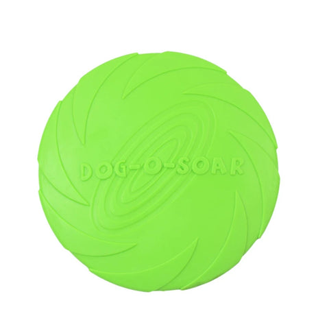 Interactive Dog Flying Disc Toy in Green