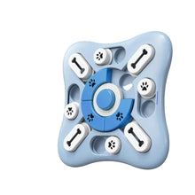 Interactive Dog Puzzle Feeder Bowl in Blue