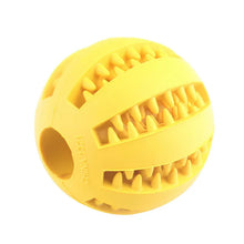 Interactive Dog Tooth Cleaning Food Ball in Yellow