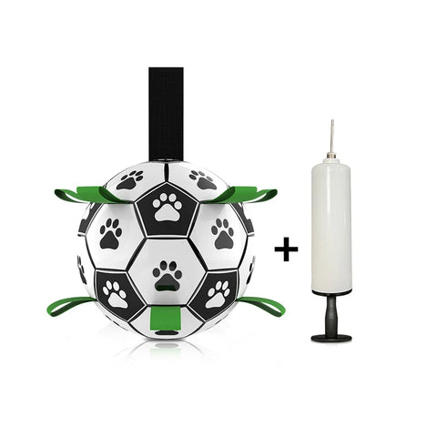 Interactive Dog Training Ball & Chew Toy in Black and White