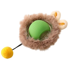 Interactive Indoor Teasing Cat Toy in Green Plush Rat Toy