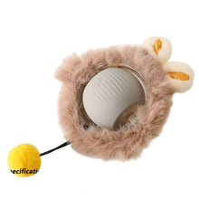 Interactive Indoor Teasing Cat Toy in Grey Plush Rat Toy