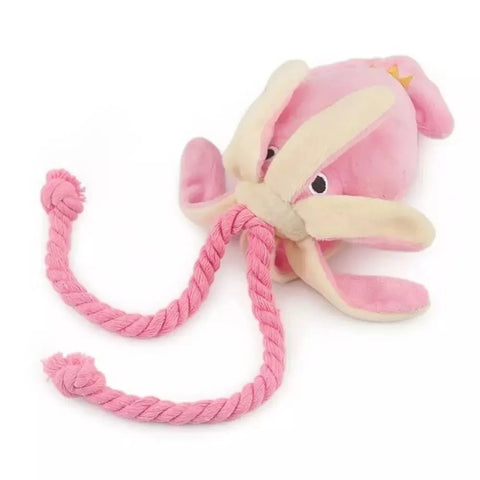 octupus plush toy on a white background