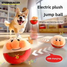 dog playing wth plush pumping dog toy