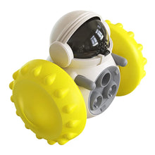 Interactive Treat Dispensing Pet Toy in Yellow