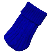 Knitted Winter Sweater for Small & Medium Dogs in Deep Blue
