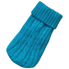 Knitted Winter Sweater for Small & Medium Dogs in Moon Blue