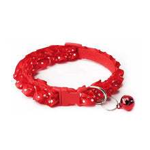 Lace Pet Collar in Red