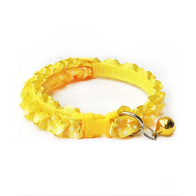 Lace Pet Collar in Yellow