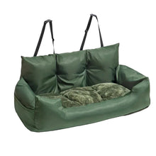 Large Dog Car Seat in Military Green
