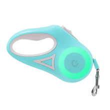 LED Retractable Dog Leash in Green 3M