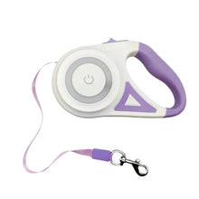 LED Retractable Dog Leash in Purple 5M
