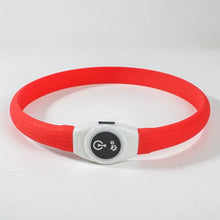 LED Waterproof Dog Collar in Red Collar